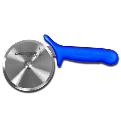 Dexter 18023H SANI-SAFE® Cool Blue® 4" Pizza Cutter - High-Heat