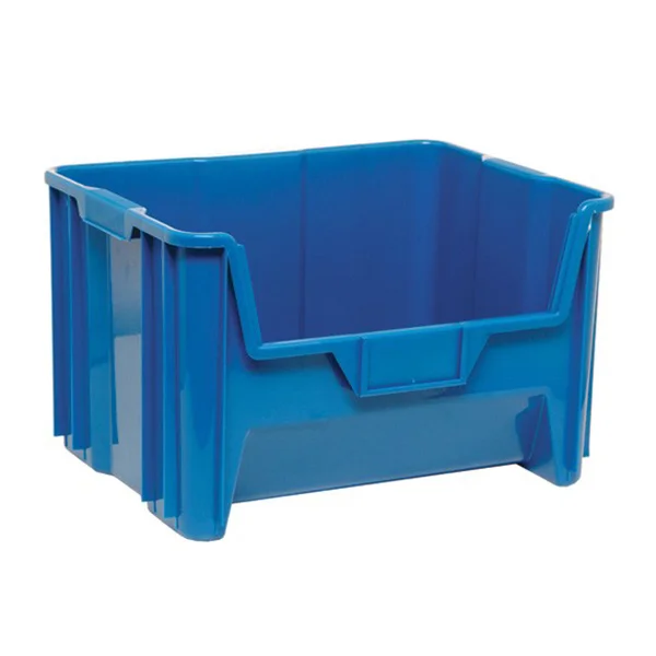 Stacking Container - Giant - 19-7/8" x 15-1/4" x 12-7/16" - 100 lb Capacity - Grey