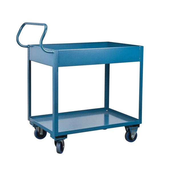 Service Cart - 36" x 24" x 47" - 1200 lb Capacity - Steel - 2 Shelf