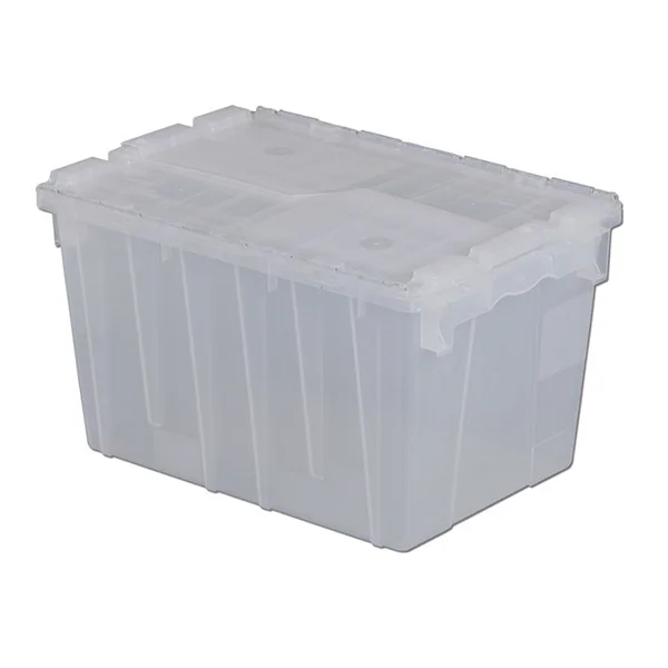 Distribution Container - Polypropylene - 21-4/5" x 15-1/5" x 12-9/10" - 1.8 cu ft - Clear