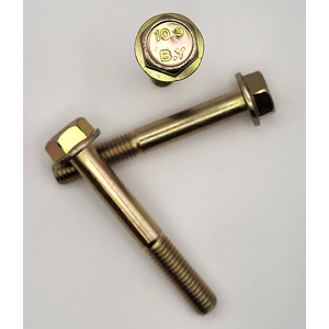 M8 - 1.25 X 60MM DIN 6921 HEX FLANGE SCREW 10.9 ZINC TRIVALENT YELLOW