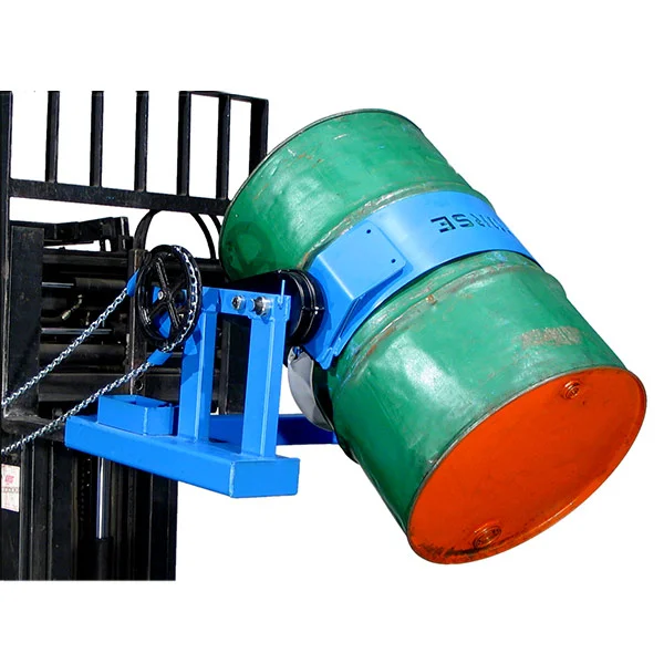 Fork Mounted Drum Lifter - Geared Tilt - 55 Gallon - 800 lb Capacity