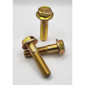 M12 - 1.75 X 50MM EN 1665 HEAVY HEX FLANGE SCREW 10.9 ZINC YELLOW