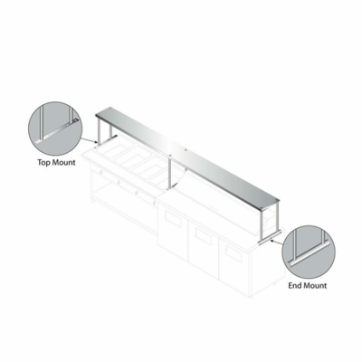 Advance Tabco CU-18-132 Overshelf Single