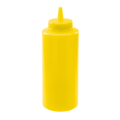 Winco PSB-12Y 12 Oz. Squeeze Bottle