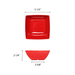 Thunder Group 69005PR 22 oz 51/2" x 51/2" x 21/4" Square Bowl