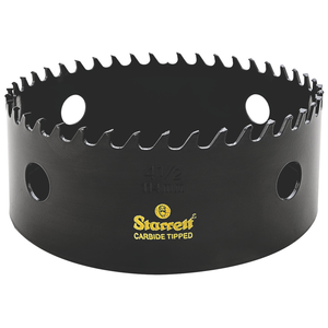 STARRETT CT412 4-1/2'' (114mm) Triple Chip Tungsten Carbide Hole Saw
