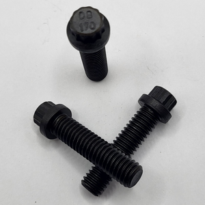 3/8" - 16 X 1 1/2" 12 POINT FLANGE SCREW 170M PSI TENSILE ZINC PHOSPHATE