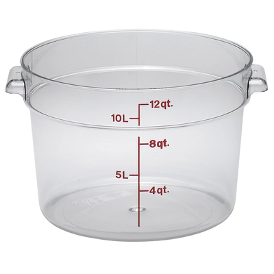 Cambro RFSCW12135 Camwear 12 qt. Round Food Storage Container