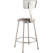 NPS 6424B NPS® 24" Heavy Duty Vinyl Padded Steel Stool with Back