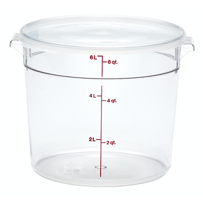 Cambro RFSCW6135 Camwear 6 Qt. Round Food Storage Food Containers