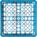 Carlisle RG9-114 OptiClean™ 9-Compartment Blue Glass Rack with 1
