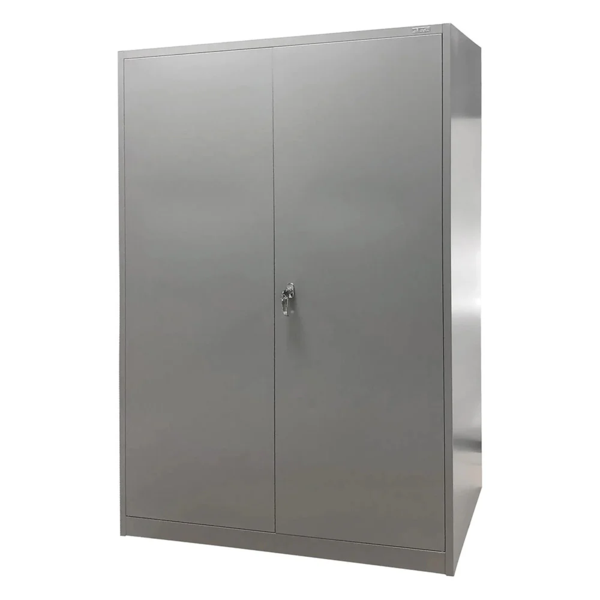 Storage Cabinet - Steel - Knocked Down - 48" x 24" x 78" - 4 Shelf - 300 lb Capacity - Grey
