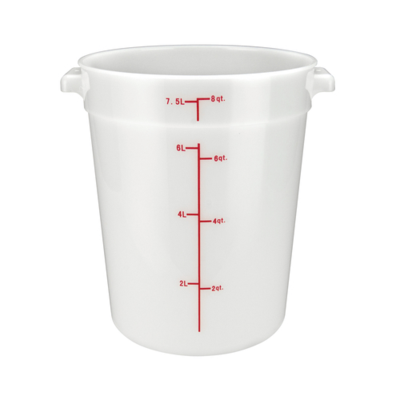 Winco PPRC-8W Food Storage Container 8 Qt.