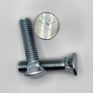 3/8" - 16 X 1 3/4" ELLIPTICAL HEAD PLOW BOLT SAE J429 GR 5 ZINC TRIVALENT CLEAR PER PRINT