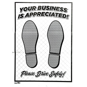 Dimpled Paper Floor Mat, Water Resistant, 250count