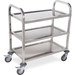 Carlisle UC4031529 17.5" x 29.5" 3-Shelf Stainless Steel Utility