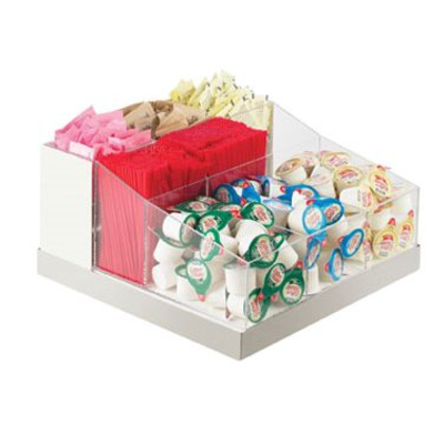 Cal-Mil 3009-55 12-1/4"D x 12-1/4"W x 6-1/2"H Luxe Condiment Organizer