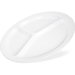 Carlisle 10", 3/4"D 3-Compartment Plates