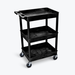 LUXOR STC111-B Tub Cart - Three Shelves