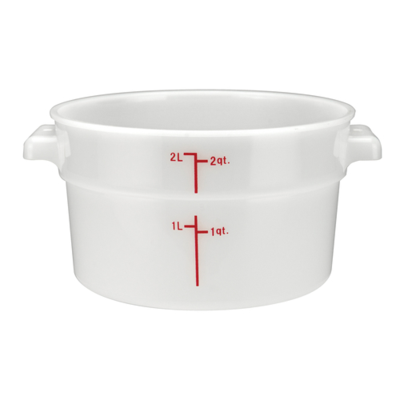 Winco PPRC-2W Food Storage Container 2 Qt.