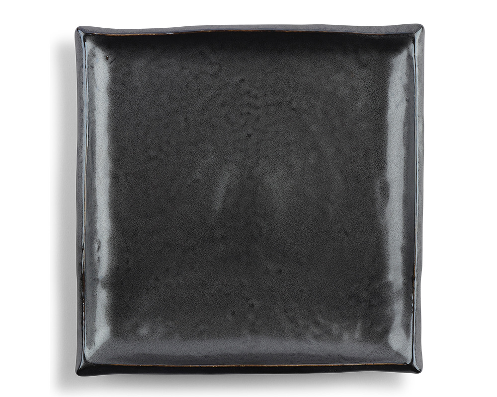 Iron Glaze 9" Sq. Plate