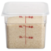Cambro Camwear 6 qt. Clear CamSquare Containers