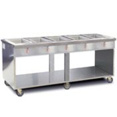 FWE HLC-2W6-1-DRN-OB Two Well Radiant Steam Table