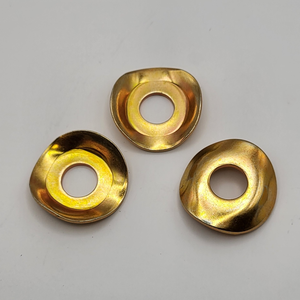 11MM X 30MM HARDENED CURVED SPRING WASHER A620 CR STEEL ZINC TRIVALENT YELLOW PER PRINT