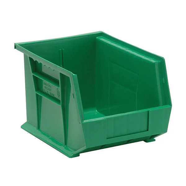 Storage Bin - Plastic - 8-1/4" x 10-3/4" x 7" - 50 lb Capacity - Green