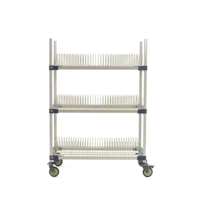MetroMax 4 MAX4-PR48VX2 Mobile Drying Rack with Three Tray Racks, 26" x 50" x 68"