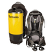Tornado Pac-Vac 10 Aircomfort canister and harness, side by side