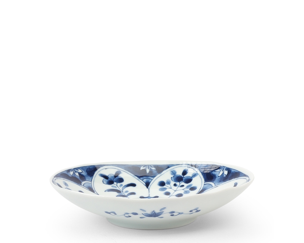 Blue Bowl Arabesque 7.75"