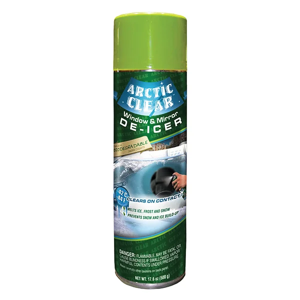 Window and Mirror De-Icer - Arctic Clear - 17.6 oz Aerosol Can