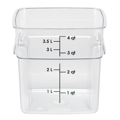 Cambro 4SFSPROCW135 CamSquare® FreshPro Food Container