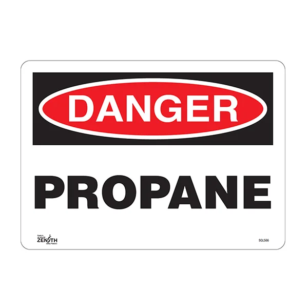 Propane Sign - 14" x 10" - Vinyl - English