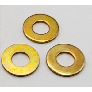 21/32" X 1 5/16" X 0.15" HARDENED FLAT WASHER 1040 - 1065 STEEL ZINC YELLOW PER PRINT
