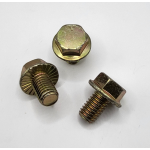1/2" - 13 X 3/4" SERRATED HEX FLANGE SCREW SPECIAL GR 5 CARBURIZED ZINC YELLOW PER PRINT