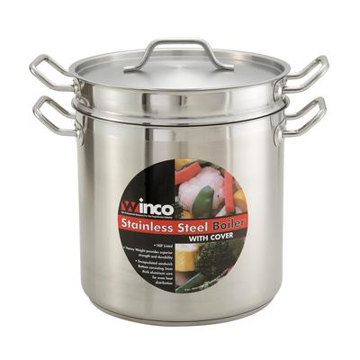 Winco SSDB-20 Double Boiler with Cover