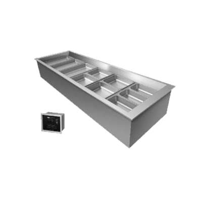 Hatco CWBX-4 (4) Pan Size Cold Food Well Unit, Drop-In, Refrigerated