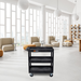 Luxor EC111HD-B TUFFY XL Three-Shelf Heavy-Duty Tub Utility Cart