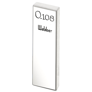 STARRETT RY .108 AA Rect. Ceramic Gage Block - .108 In., Grade AA