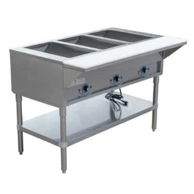 FSE Stainless Steel Electric Steam Well, 3 Sealed Wells