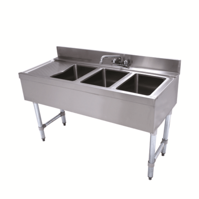 Advance Tabco CRB-43R Underbar Basics Sink Unit 3-Compartment