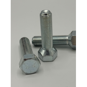 1/2" - 20 X 1 1/2" HEX HEAD WHEEL BOLT 90 DEGREE FACE SAE J429 GR 5 10B21 ZINC TRIVALENT CLEAR PER PRINT