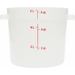 Carlisle 1097502 White Polyethylene 6 qt Bain Marie