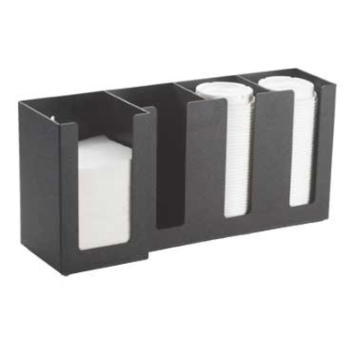 Cal-Mil 376-13 17-1/2"W x 5"D x 8"H Classic Napkin/Lid Organizer