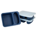 two compartment silicone food tray