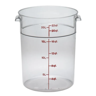 Cambro RFSCW22135 Camwear 22 qt. Round Food Storage Containers