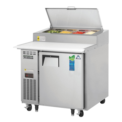 Everest EPPR1 Swing Top Pizza Prep Table 4 Pans, 115v, NSF - 9 cu. ft.